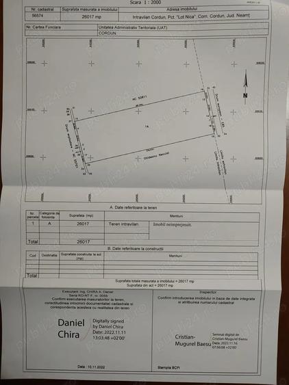 Teren de 36000 mp, în Cordun