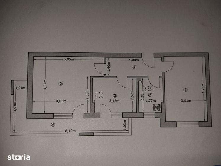 Apartament cu 2 camere în Central