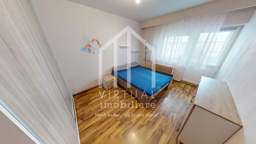 Apartament cu 2 camere decomandat, mobilat în Central