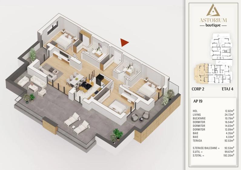 Apartament cu 4 camere decomandat în Theodor Pallady
