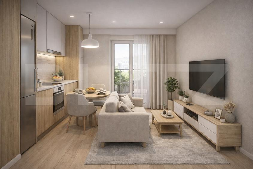 Apartament cu 2 camere semidecomandat în Calea Moldovei