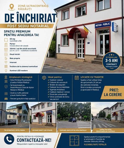 Spațiu comercial, de 65 mp, în Ultracentral