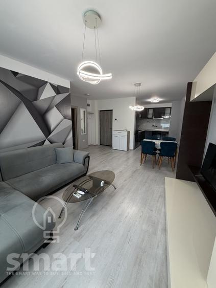 Apartament cu 2 camere semidecomandat, mobilat în Central
