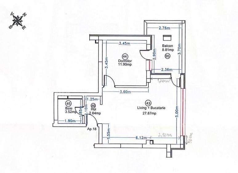 Apartament 2 cam 55 MP |Pipera Rond-Aviatiei|Parcare subteran inclusa - 12