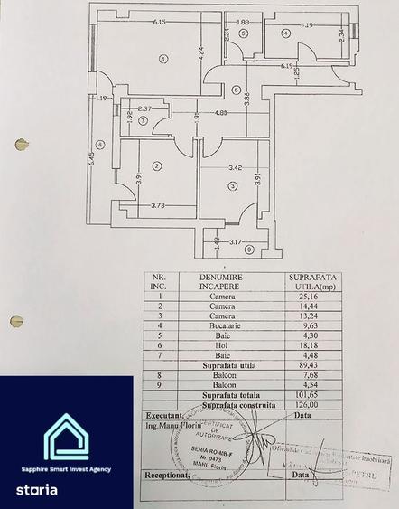 Apartament cu 3 camere decomandat, mobilat în Moșilor