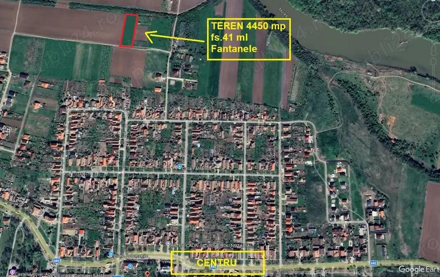 Teren de 4450 mp, în Fântânele