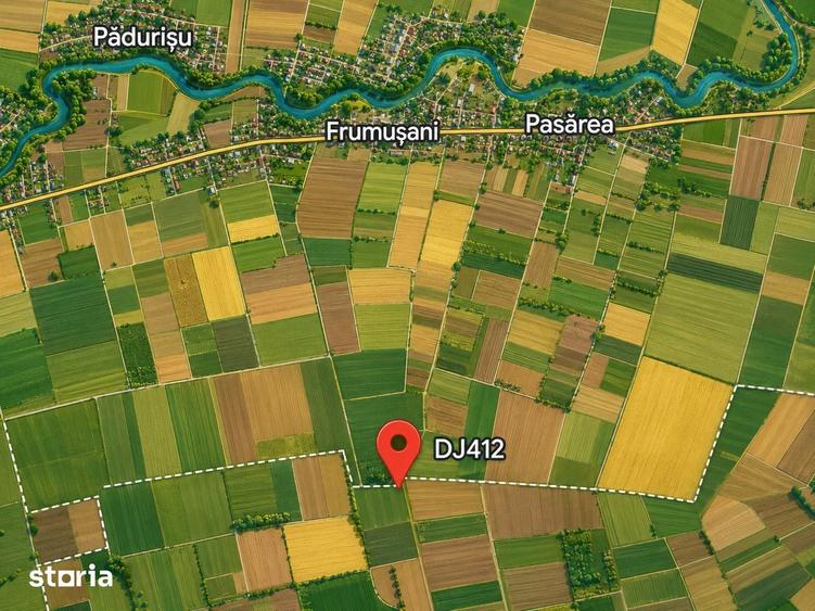 Teren de 965856 mp, în Frumușani