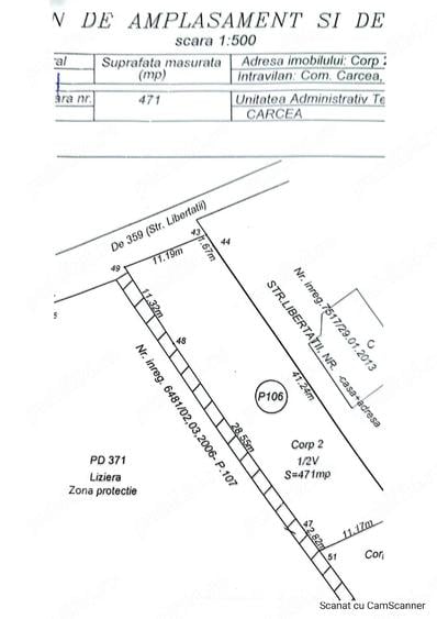 Teren de 471 mp, în Cârcea