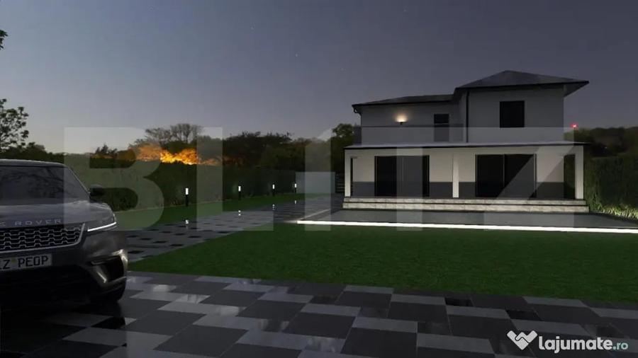 Casă cu 4 camere cu Teren 750 Mp în Păulești