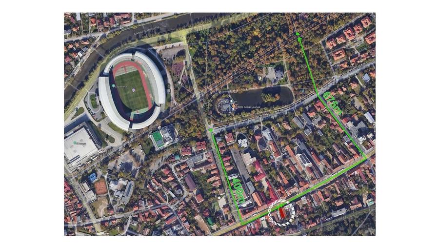 Apartament cu 2 camere semidecomandat în Central