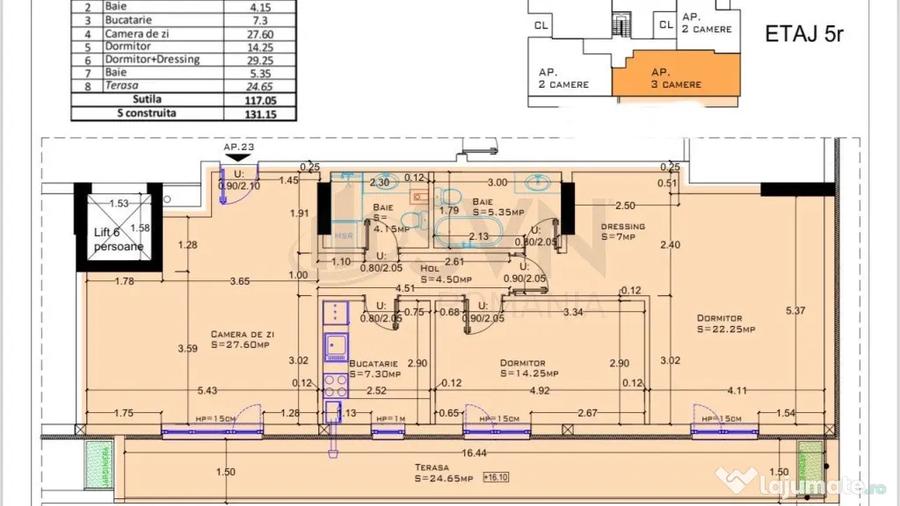 Apartament 3 camere de Aviatiei - Bucuresti (Bucuresti-Ilfov) - 1