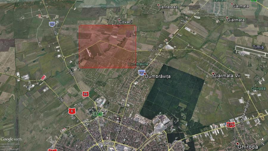 Teren Construcții intravilan de 4591 mp, în Dumbrăvița