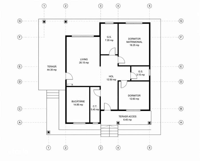 Casă cu 3 camere cu Teren 650 Mp în Tomești