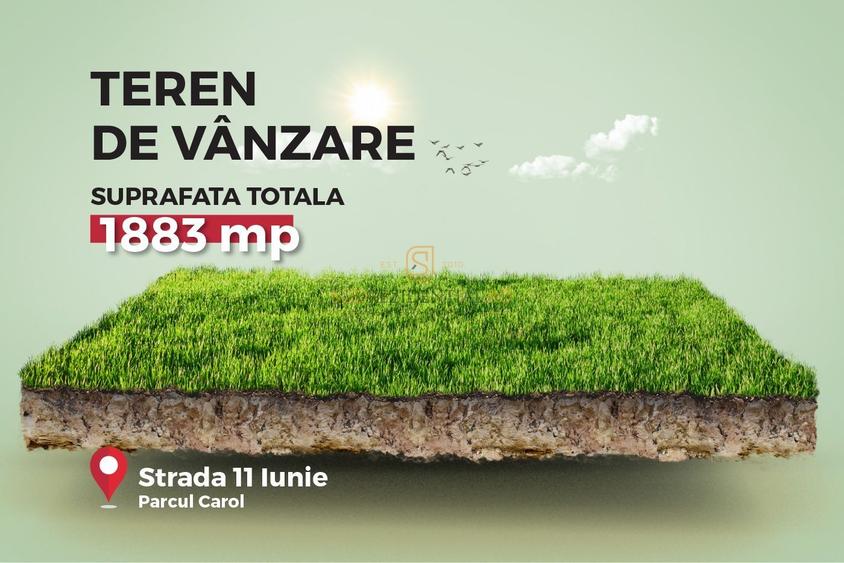 Teren Construcții intravilan de 1883 mp, în Parcul Carol