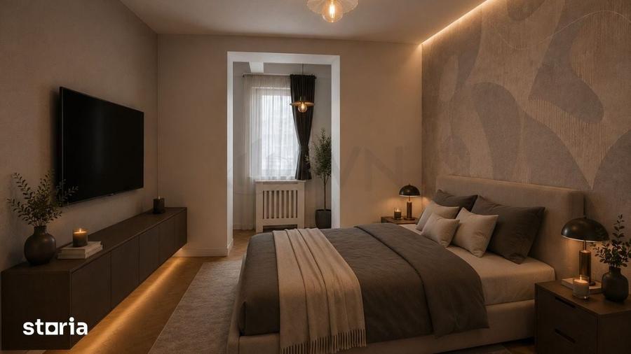 Apartament cu 3 camere semidecomandat, mobilat în Aviatorilor