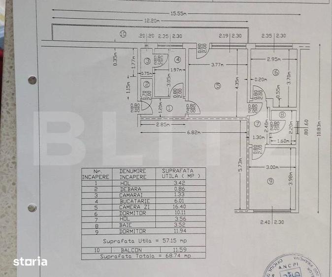 Apartament modern cu 3 camere, zona Sud - 7