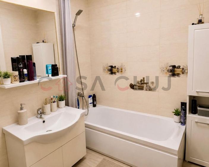 Apartament cu 2 camere semidecomandat, mobilat în Baciu