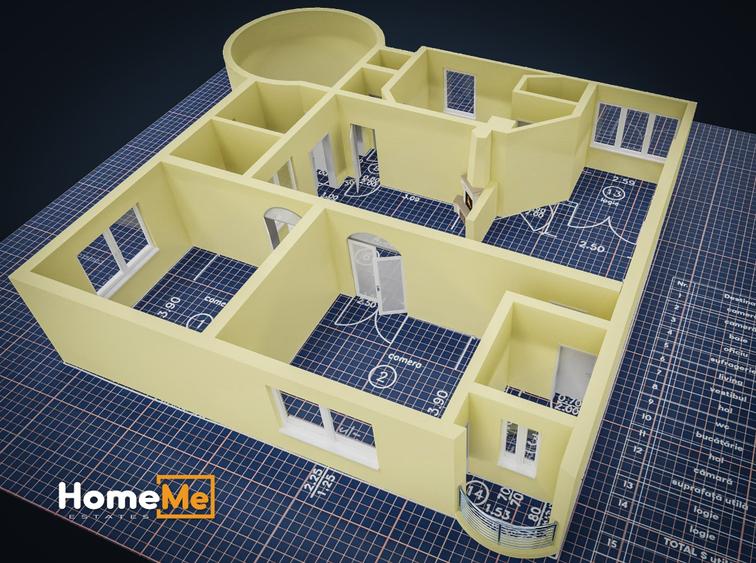 Apartament cu 3 camere decomandat, mobilat în Primăverii