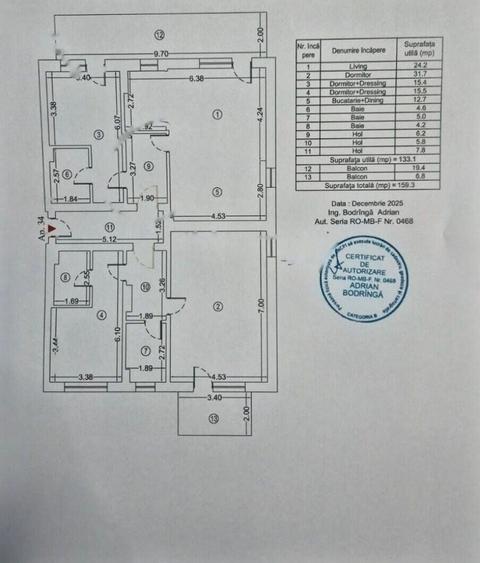 Apartament cu 4 camere decomandat în Iancu Nicolae