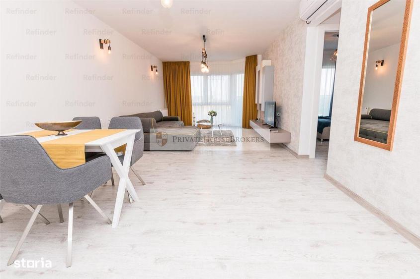 Apartament cu 2 camere semidecomandat, mobilat în Tei