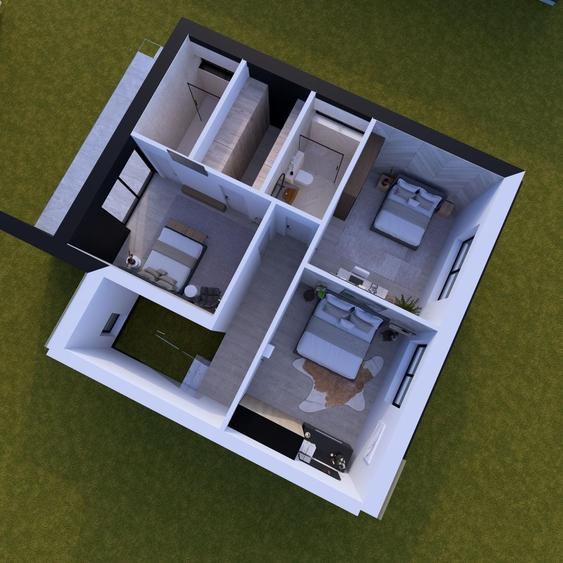 Duplex cu 4 camere cu Canalizare în Șura Mică