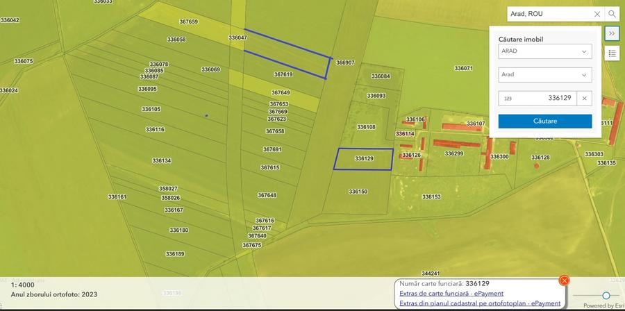 Teren agricol extravilan de 24425 mp, în Exterior Nord