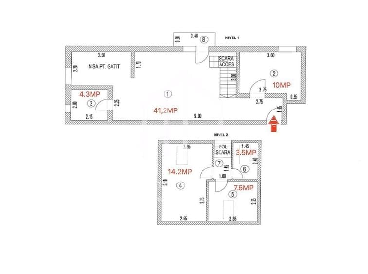 Apartament cu 4 camere în Central