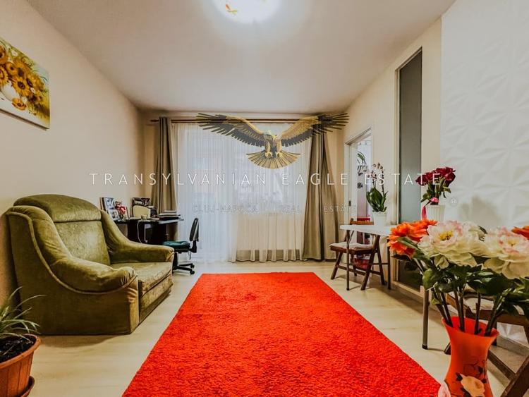 Apartament cu 2 camere semidecomandat, mobilat în Apahida