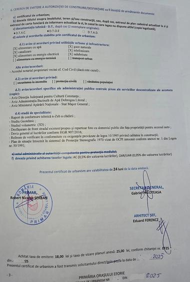 Teren de 285 mp, în Nord