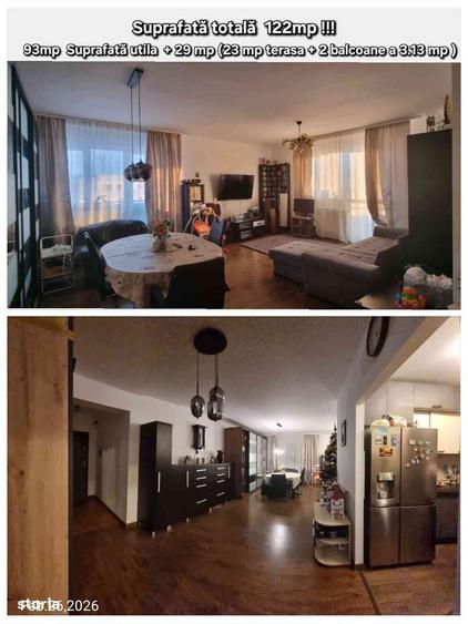 Apartament cu 3 camere decomandat în Central