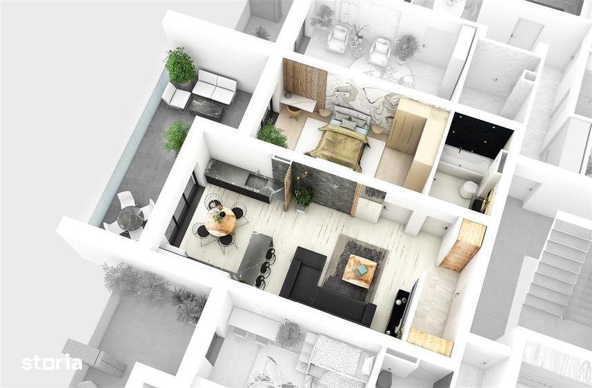 Apartament de vanzare in Sibiu 2 camere, terasa 18 mp, aer cond. - 3