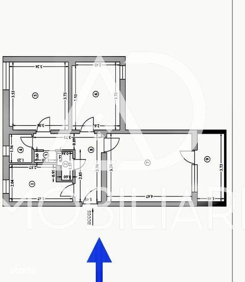 De vanzare, apartament cu 3 camere ?i terasa proprie, zona centrala. - 6