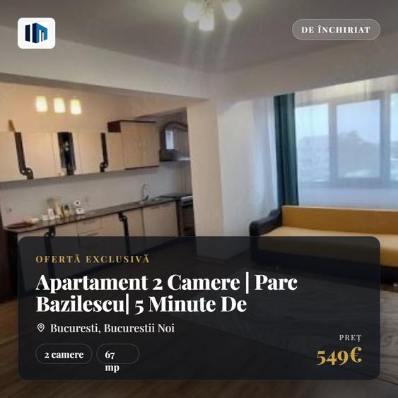 Apartament cu 2 camere semidecomandat, mobilat în Bucureștii Noi