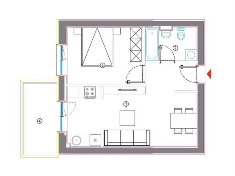 Apartament cu 2 camere în Theodor Pallady