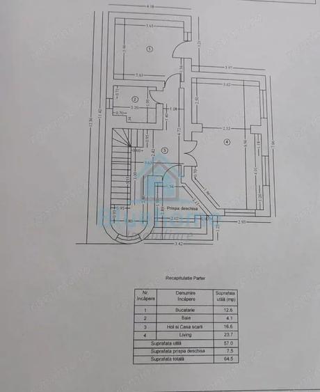Casă cu 4 camere cu Teren 691 Mp în Ișalnița
