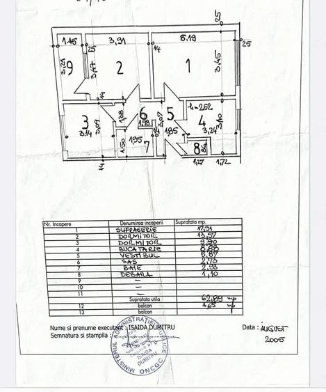 Apartament cu 3 camere decomandat în Drumul Taberei