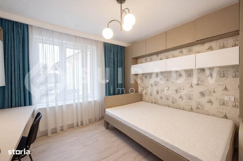 Apartament cu 3 camere semidecomandat în Central
