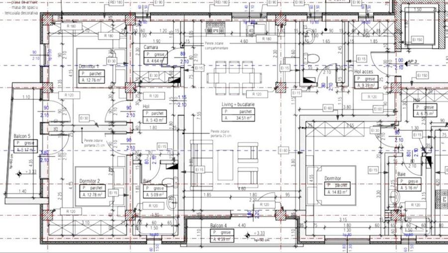 Apartament cu 3 camere decomandat în Mehala