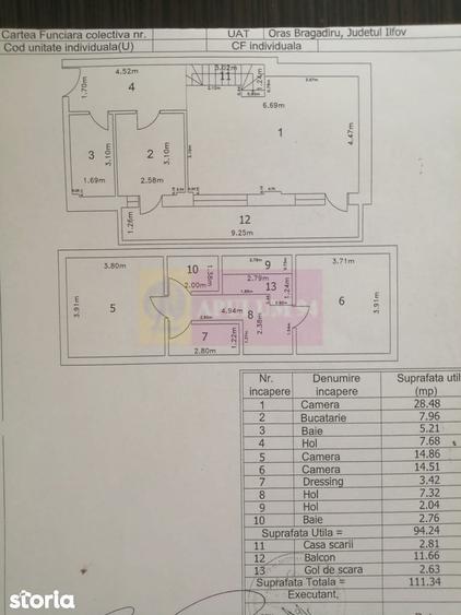 Apartament cu 3 camere, mobilat în Central