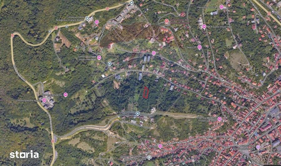 Teren de 2710 mp, în Schei