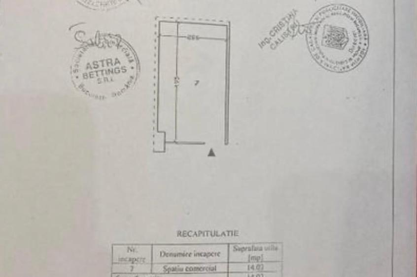 Spațiu comercial, de 14 mp, în Ultracentral