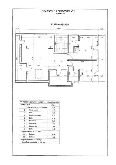 Apartament cu 3 camere semidecomandat în Zamora