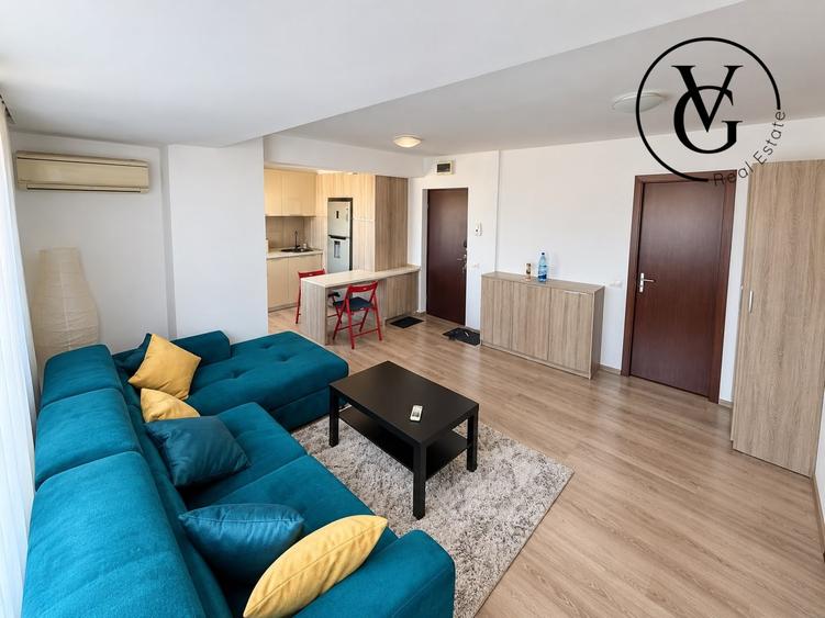 Apartament cu 2 camere semidecomandat, mobilat în Energia