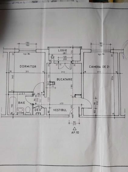 Apartament cu 2 camere decomandat în Chișinau