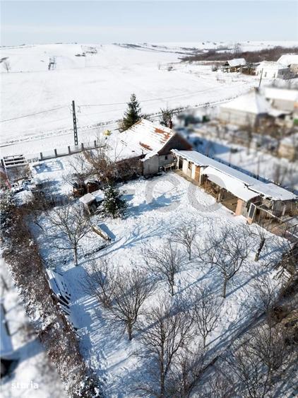 Casă cu 2 camere cu Teren 1600 Mp în Cetariu