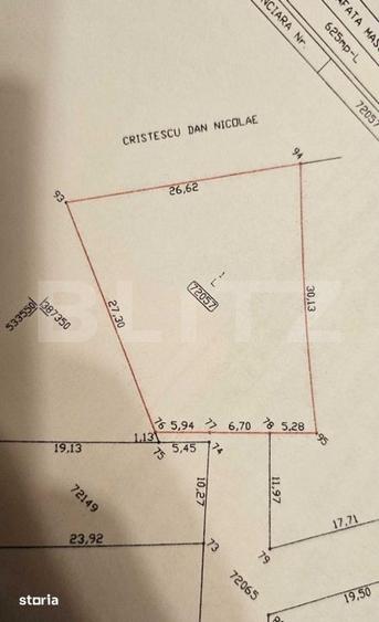 Teren de 625 mp, în Central