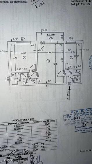 Apartament cu 2 camere decomandat în Central