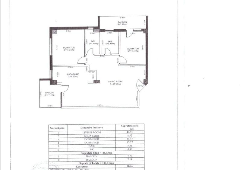 Apartament cu 3 camere decomandat în Calea Dumbrăvii