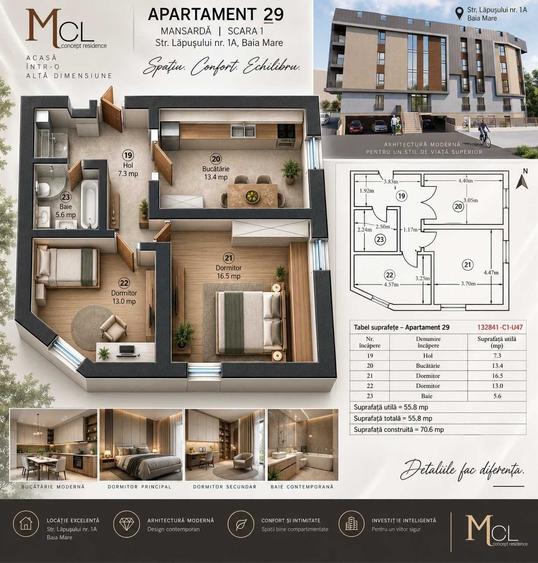 Apartament cu 3 camere decomandat în Ultracentral