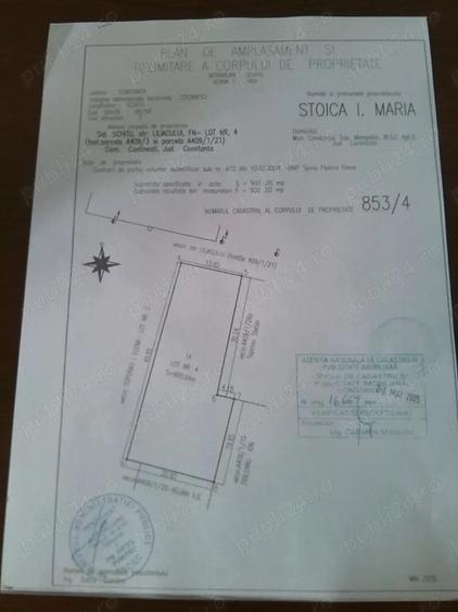 Teren de 900 mp, în Central